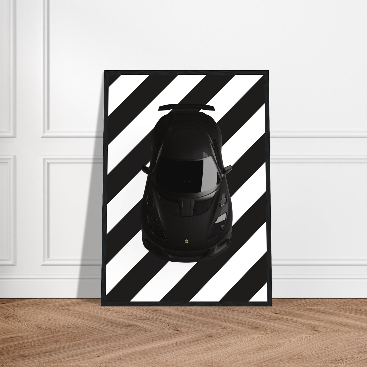 Lotus Black and White Stripes