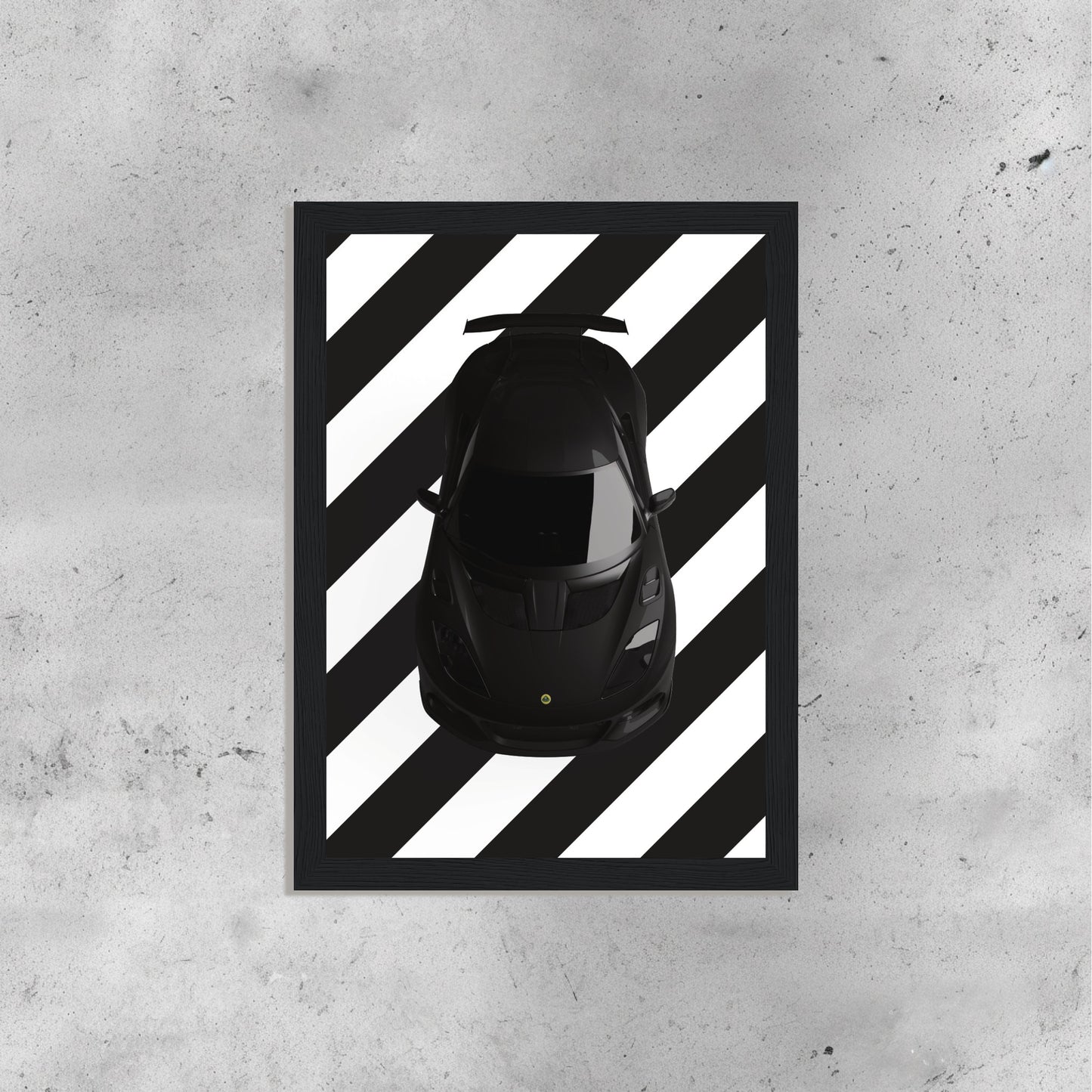 Lotus Black and White Stripes