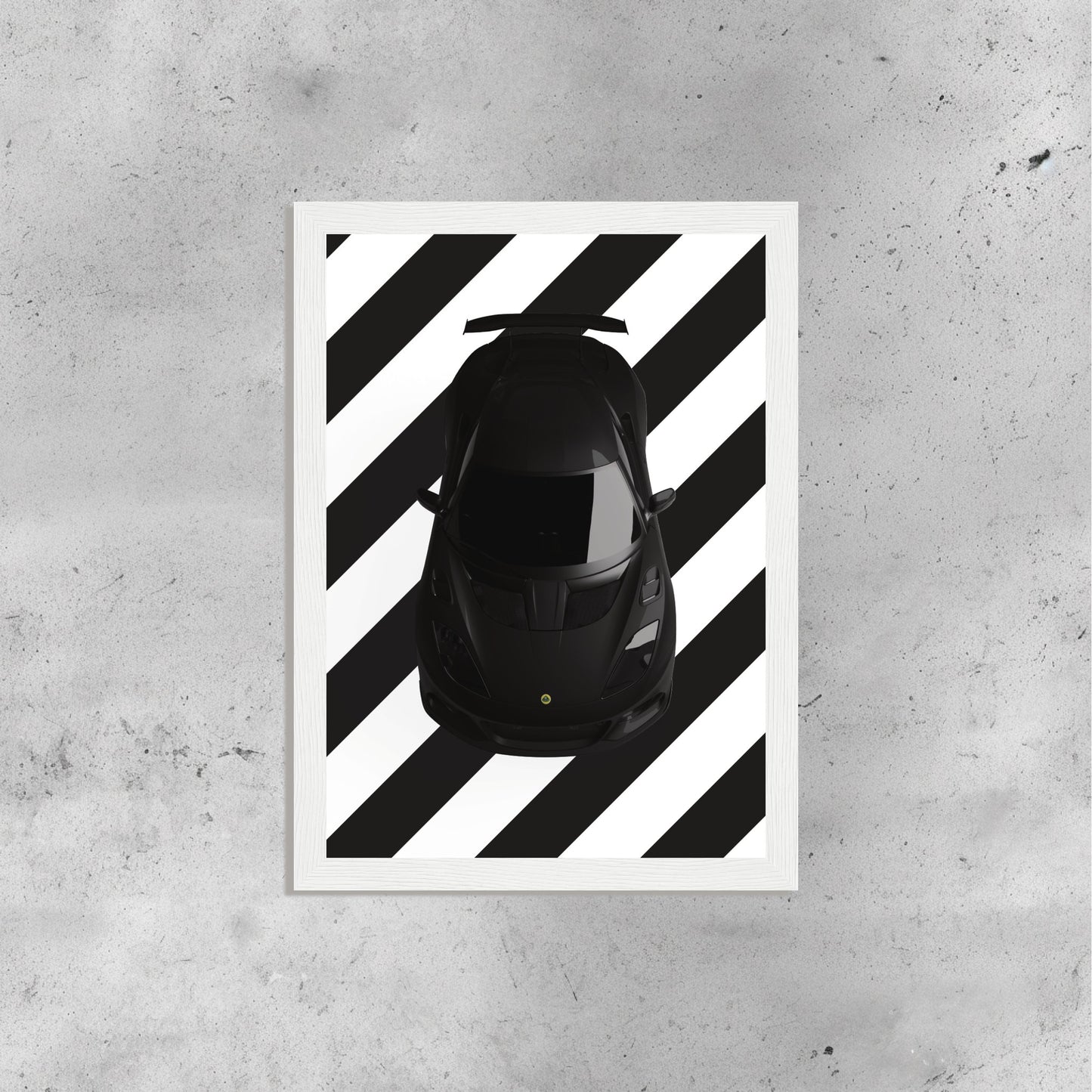 Lotus Black and White Stripes