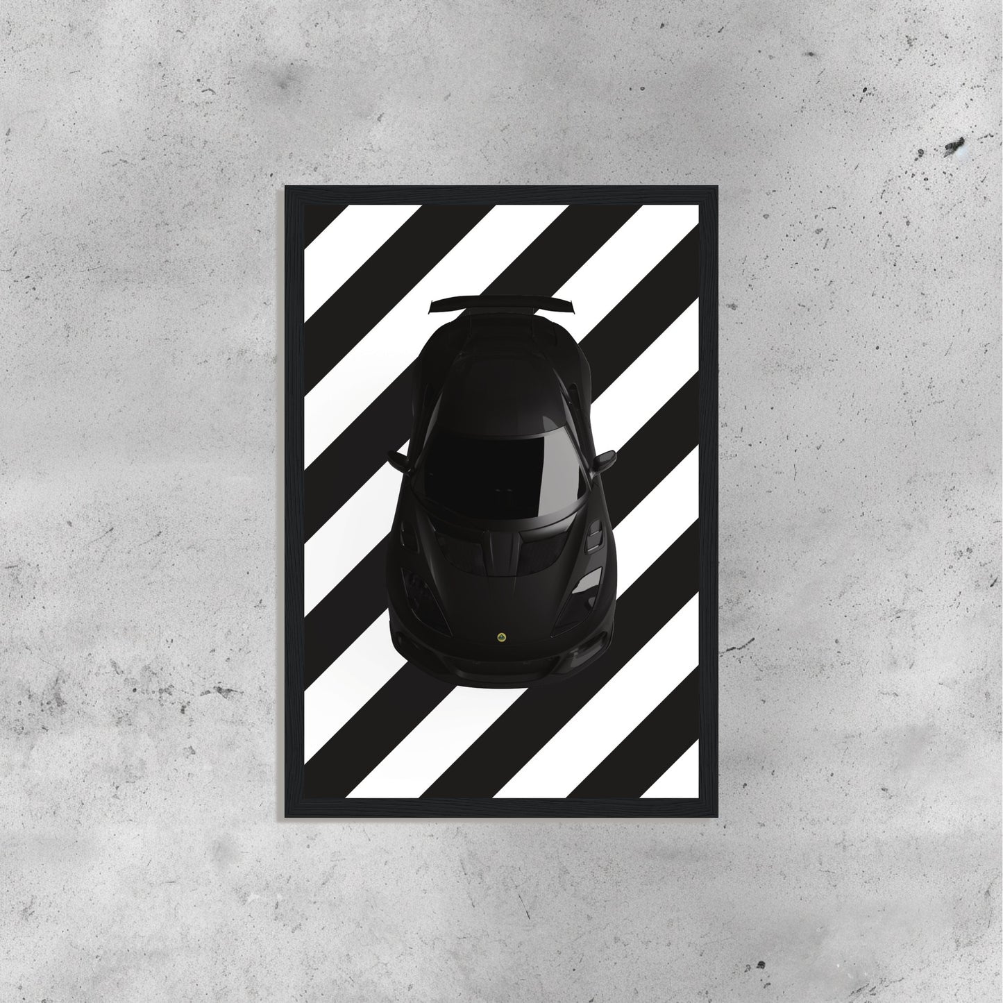 Lotus Black and White Stripes