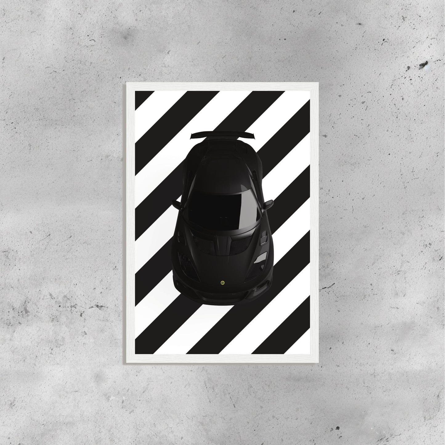 Lotus Black and White Stripes