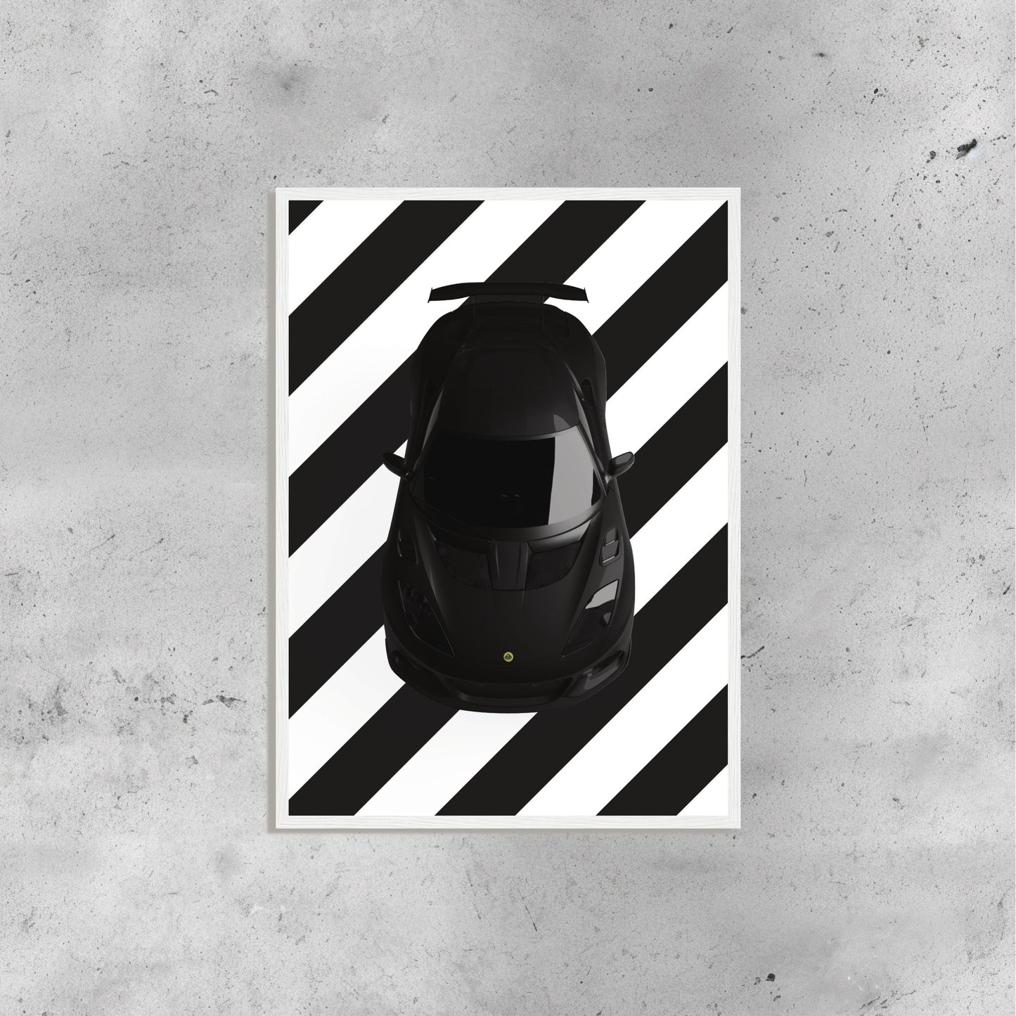 Lotus Black and White Stripes