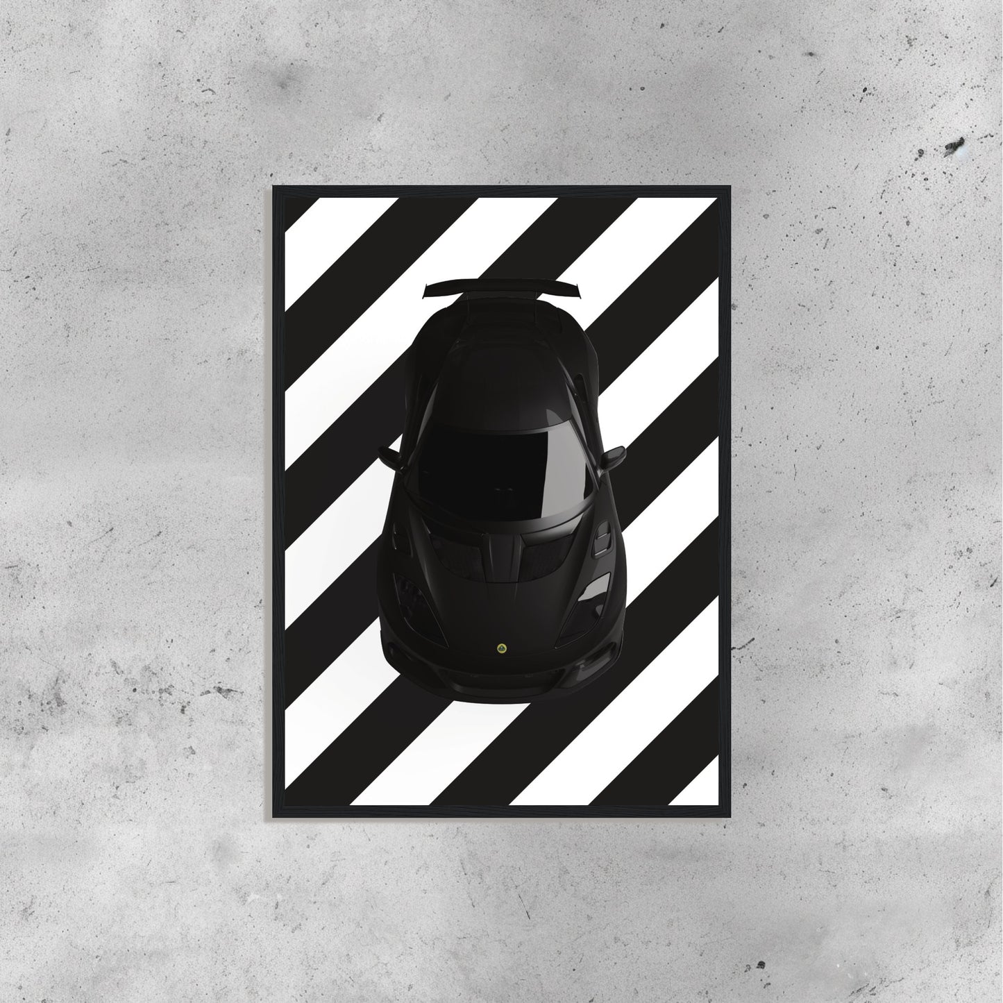 Lotus Black and White Stripes