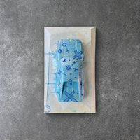 Ferrari 288 GTO concrete art in light blue abstract style by CarArt Dubai