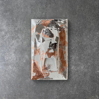 Ferrari 288 GTO concrete sculpture in silver and copper leaf patina finish by CarArt Dubai