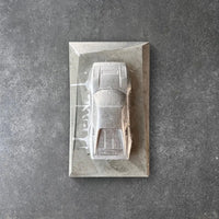 Concrete Ferrari 288 GTO sculpture in raw concrete splash finish – CarArt Dubai
