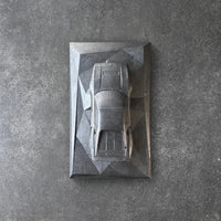 Concrete Ferrari 288 GTO sculpture in dark concrete finish – CarArt Dubai